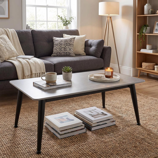 Monaco Grey Sintered Stone Coffee Table – Granite Effect