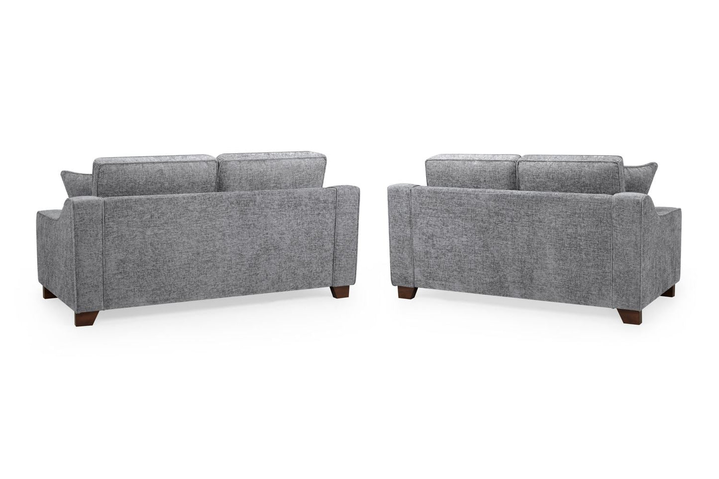 Gray sofa set on a white background
