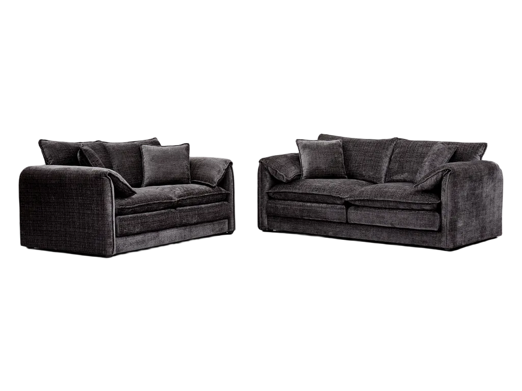 Solaya Sofa Black 3+2 Set
