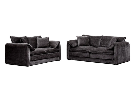 Solaya Sofa Black 3+2 Set