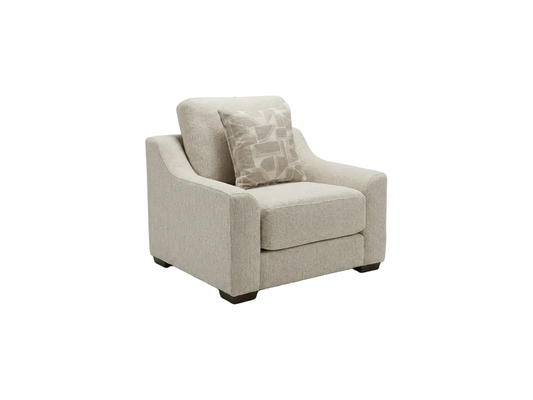 Douglas Beige Fabric Armchair