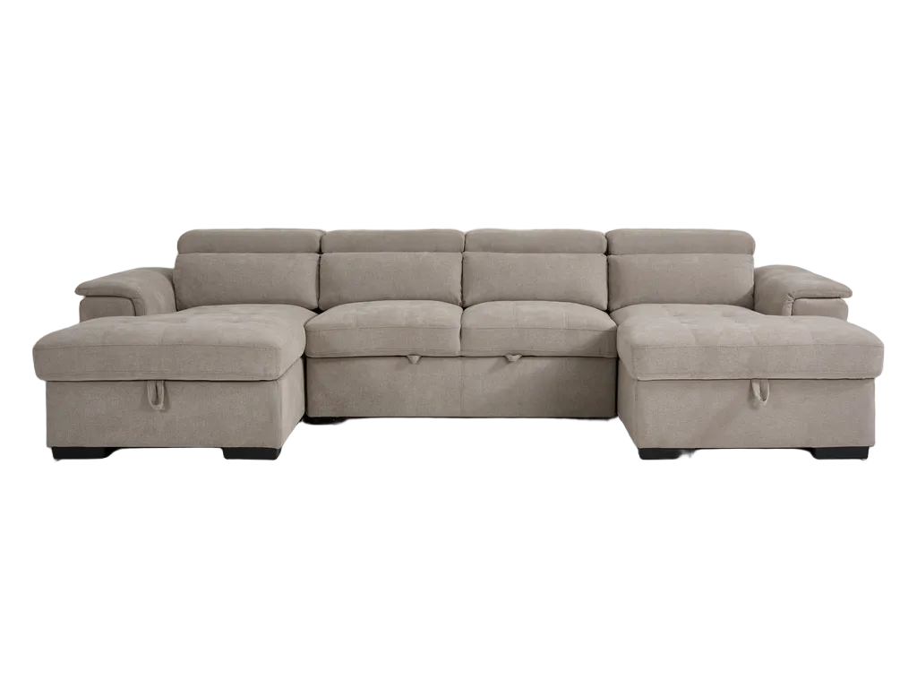Alaya Sofabed Beige U Shape Corner