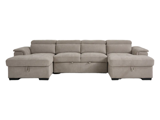 Alaya Sofabed Beige U Shape Corner