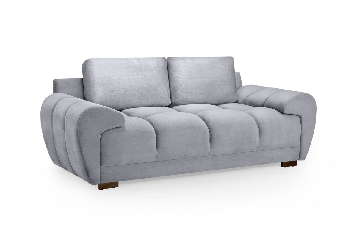 Gray sofa on a white background