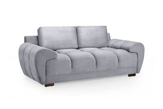 Gray sofa on a white background