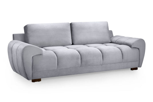 Gray sofa on a white background