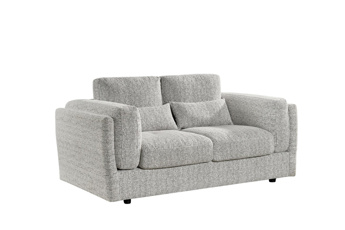 Gray sofa on a white background