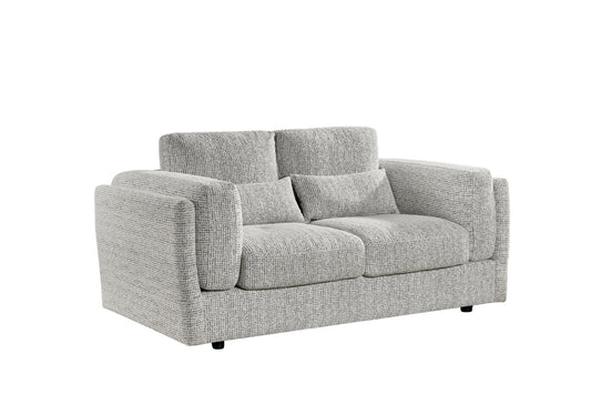 Gray sofa on a white background