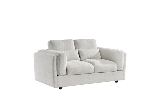 Beige sofa on a white background