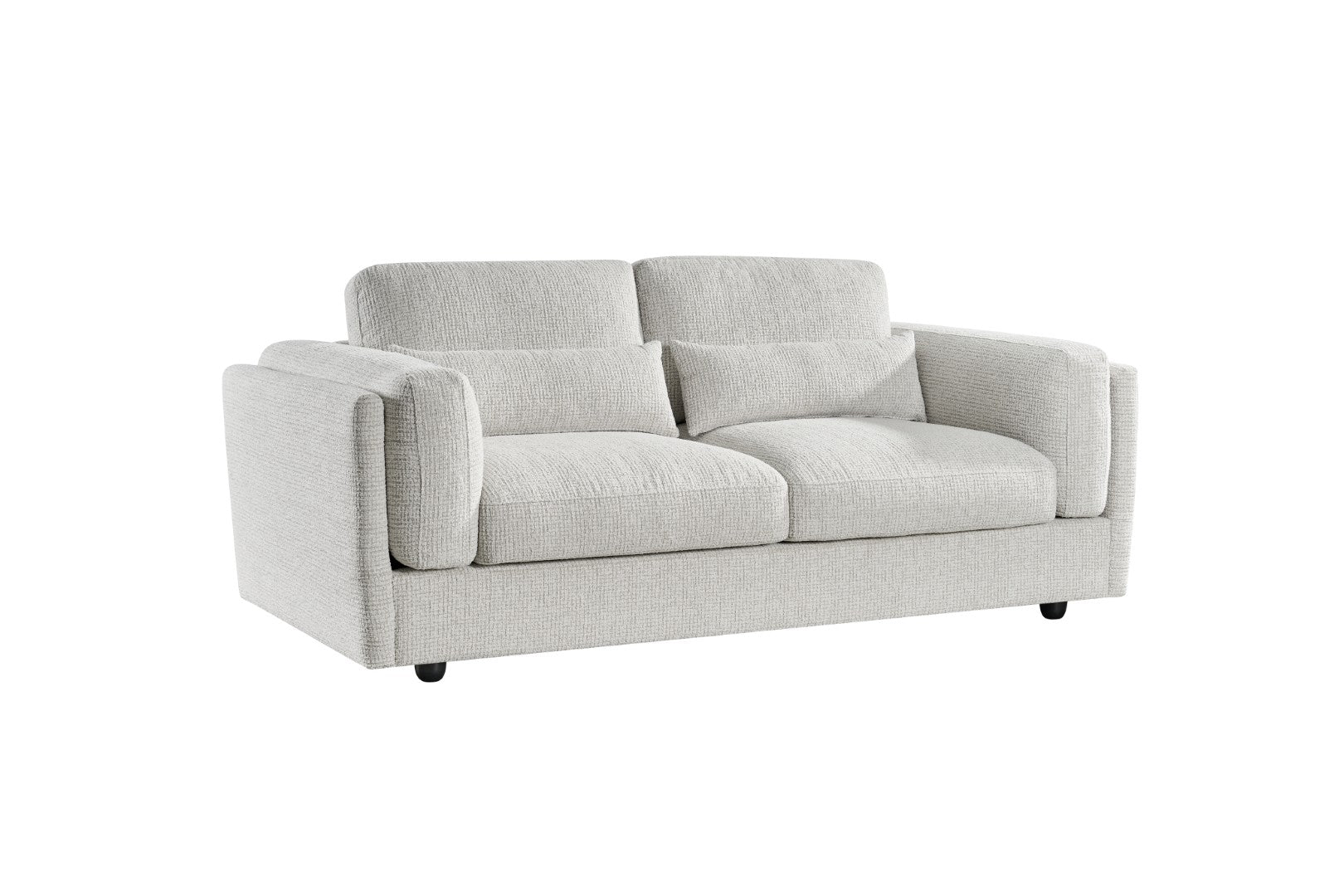 Beige sofa on a white background
