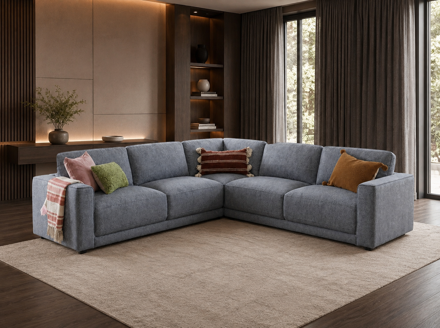 Marlow Grey Large Corner Sofa