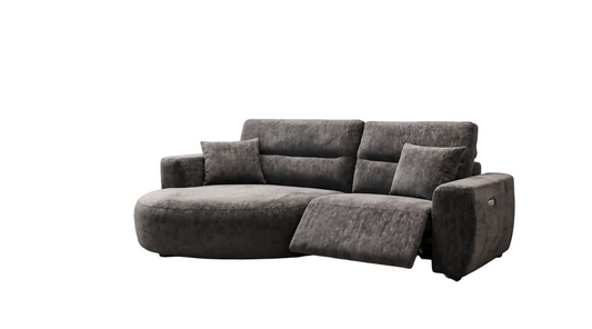 Denver Sofa Black Electric Recliner Left Hand