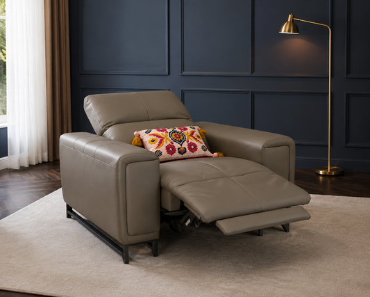 Richmond Grey Electric Recliner Armchair