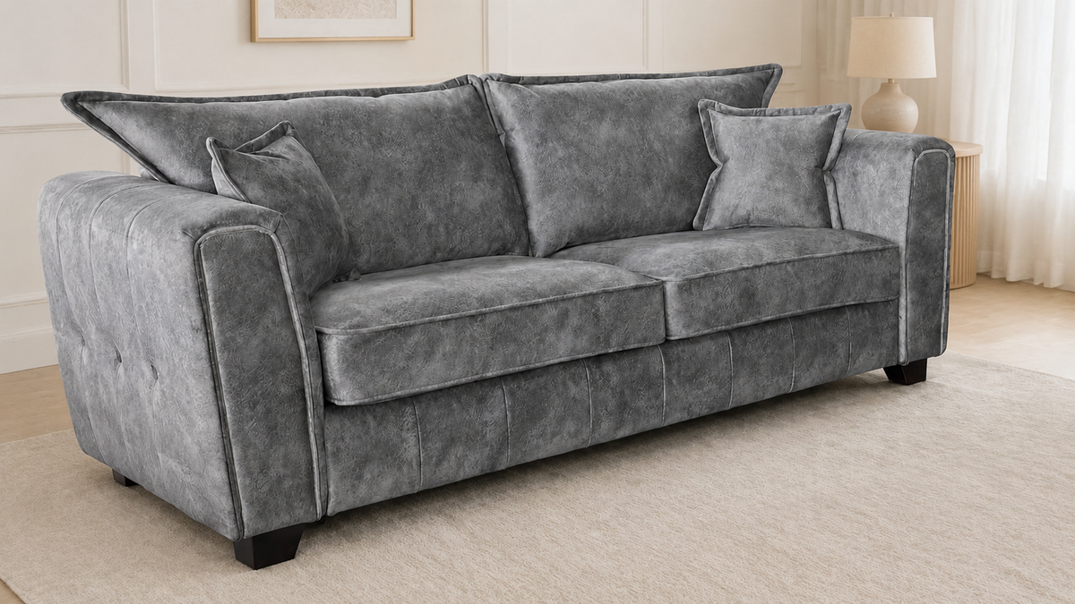 Serena Sofa Grey 3 Seater