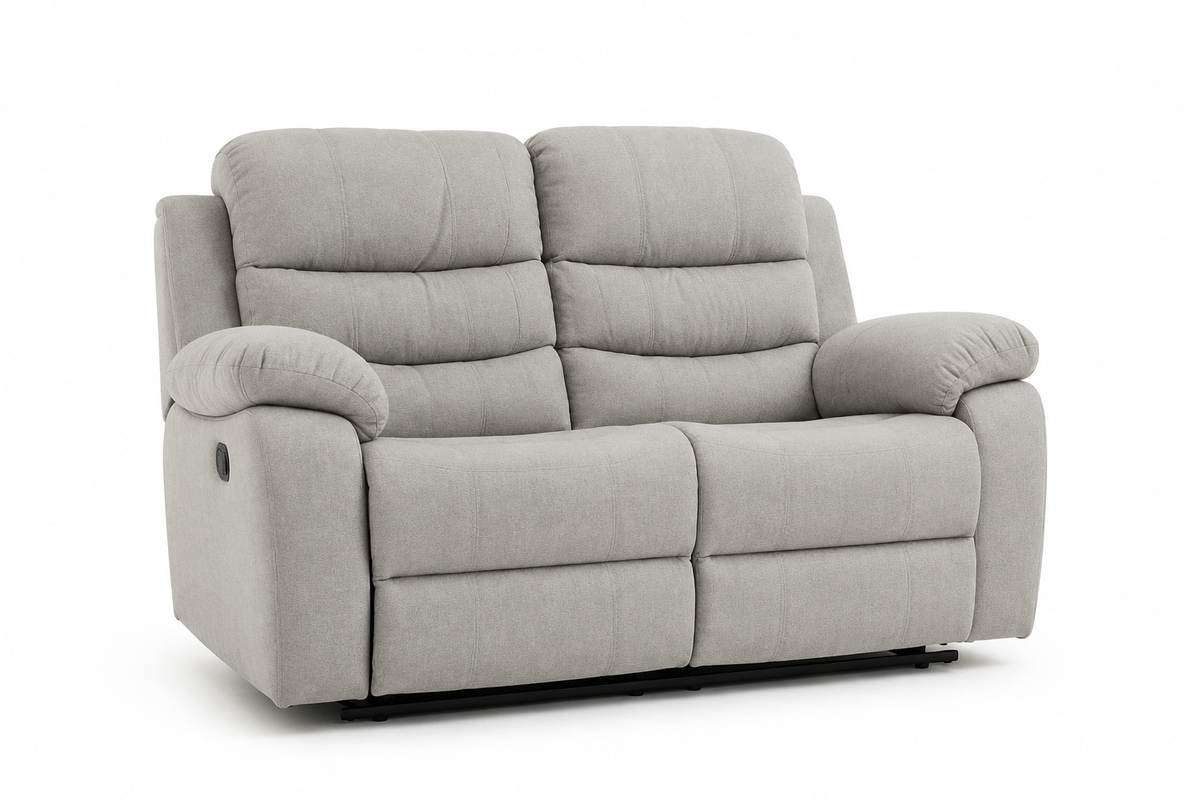Stanley Manual Recliner Sofa Grey 2 Seater