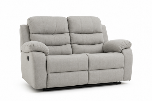 Stanley Manual Recliner Sofa Grey 2 Seater