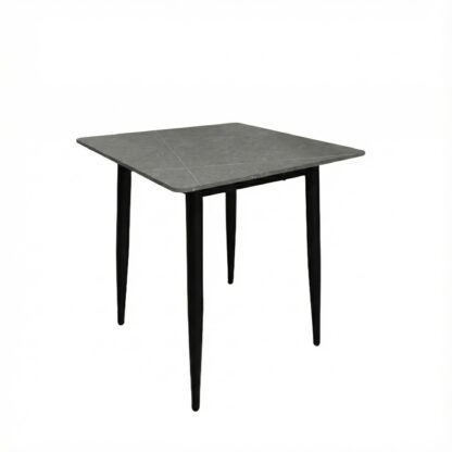 Nova 70cm Grey Marble-Effect Sintered Stone Dining Table