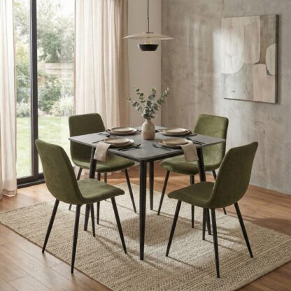 Nova 70cm Grey Marble-Effect Sintered Stone Dining Table