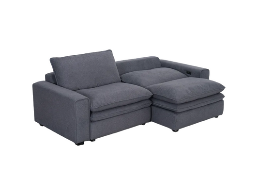 Florence Cloud Grey Electric Sofa