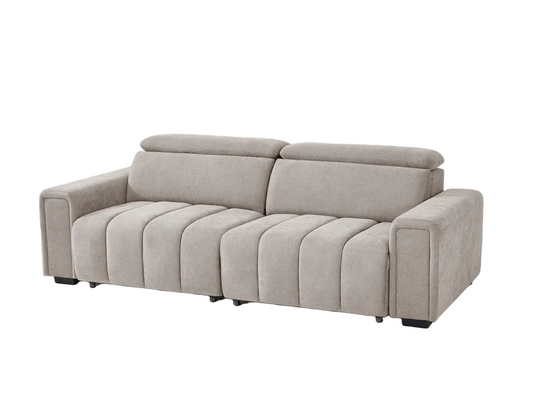 Beige sofa on a white background