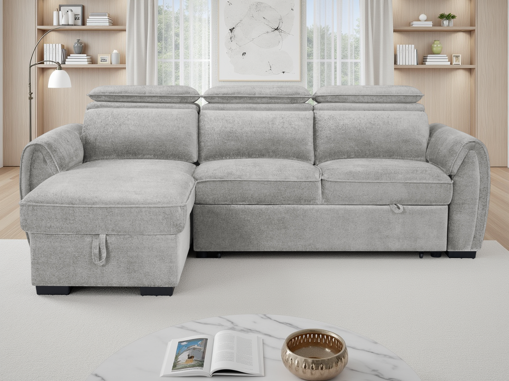 Montrose Grey Universal Corner Sofabed