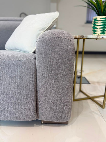 Ohio Grey Electric Recliner Large Corner Sofa